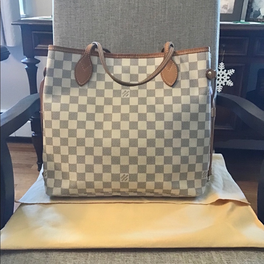 Louis Vuitton Neverfull MM Damier Azur